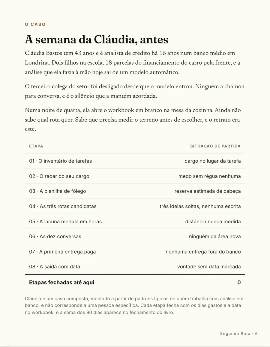 Página real do guia: O caso