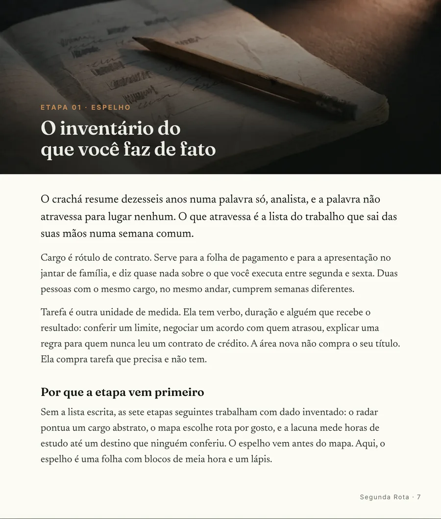 Página real do guia: Abertura de etapa