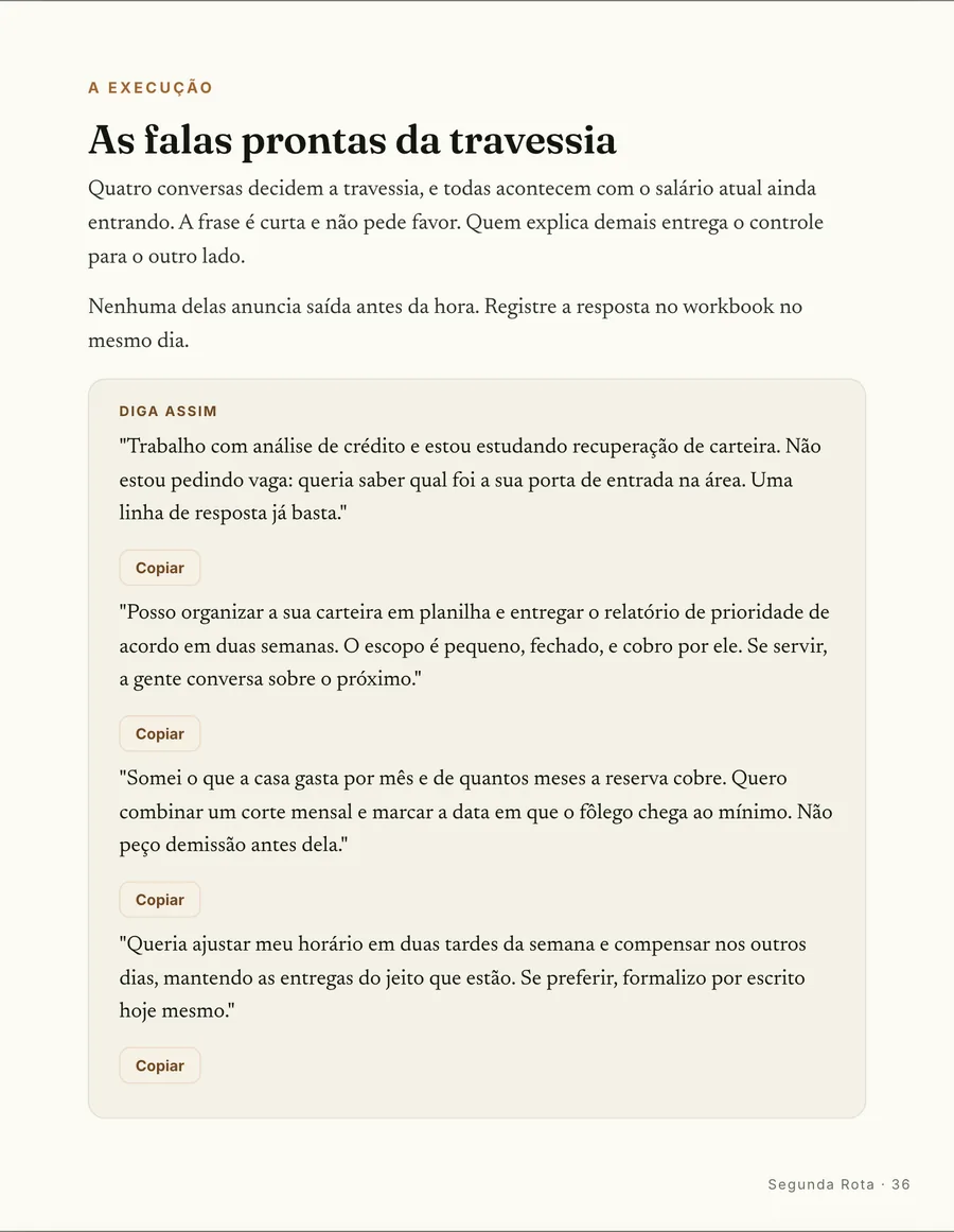 Página real do guia: Roteiros prontos